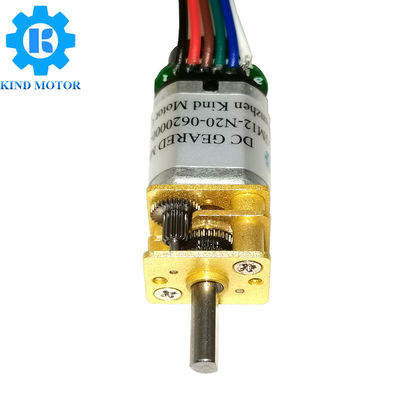 N10 N20 N30エンコーダーが付いている小型DC 3volt 3.3volt 5volt 6volt 12volt 24voltの減少の変速機モーター