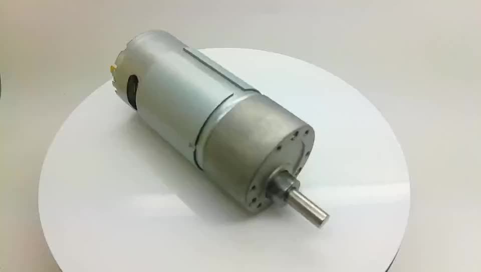 37mm ギアボックス 12v DCモーター 高回転とトルク 12v 24v 100rpm 300rpm 400rpm 500rpm 600rpm 750rpm 960rpm DCギアモーター