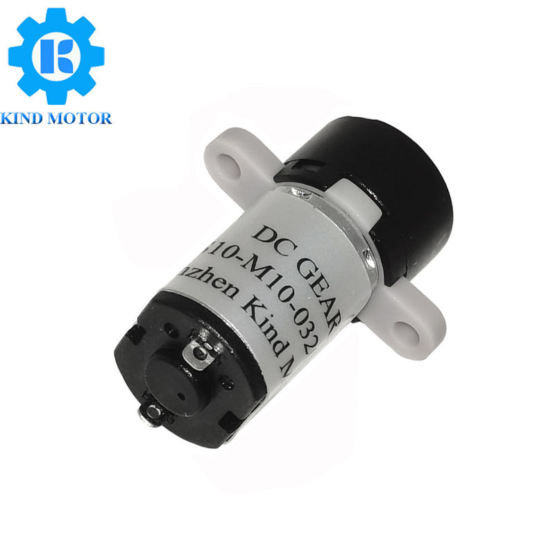 マイクロ10mm 1.5v 3v 6v Dc耳の取付けとワイヤーが付いているプラスチック ギヤ モーター